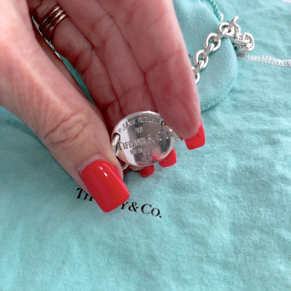 Authentic Return to Tiffany sterling silver tag necklace